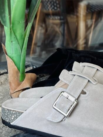 Pearl Grey Funk Clogs